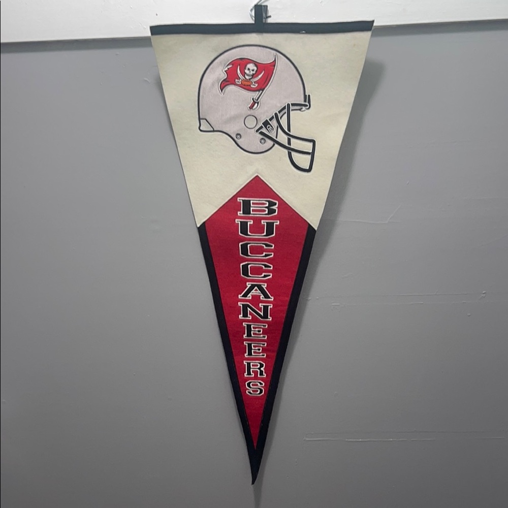 Tampa Bay Buccaneers Red and Black Pennant